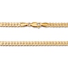 Thumbnail Image 2 of Solid Curb Necklace 14K Yellow Gold 20" 3.9mm