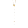 Thumbnail Image 1 of Cross Rosary Necklace 14K Tri-Tone Gold 17"