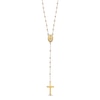 Thumbnail Image 0 of Cross Rosary Necklace 14K Tri-Tone Gold 17"
