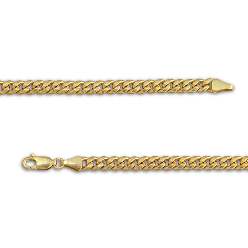 Hollow Miami Cuban Link Necklace 10K Yellow Gold 24" 6mm