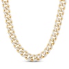 Thumbnail Image 1 of Hollow Curb Chain Necklace 10K Yellow Gold 22"
