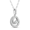 Thumbnail Image 1 of Diamond Necklace 1/6 ct tw Round 10K White Gold