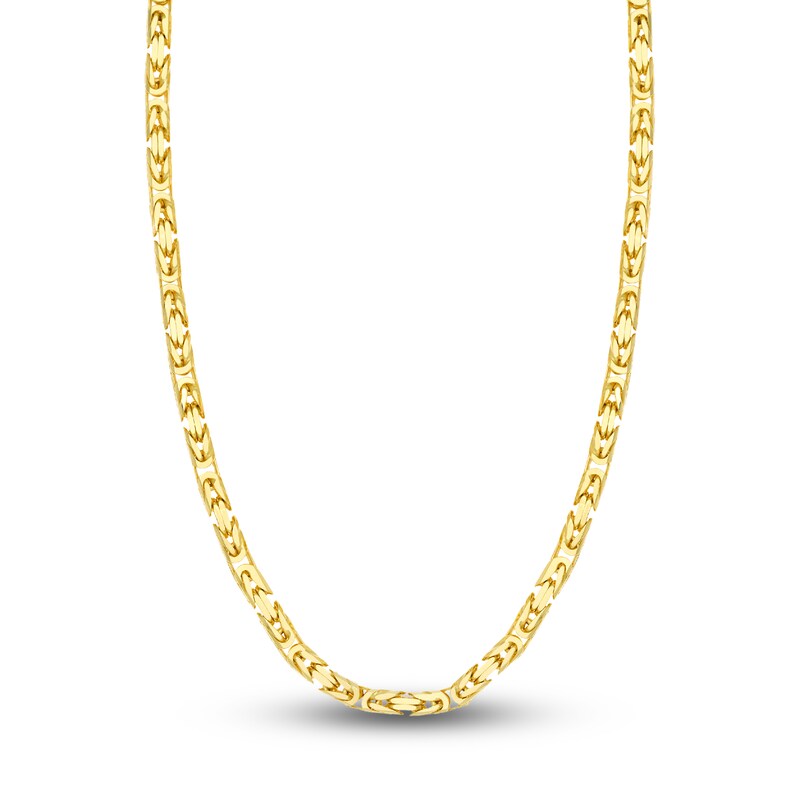 Main Image 1 of Solid Byzantine Chain Necklace 14K Yellow Gold 22" 5.65mm