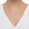 Thumbnail Image 2 of Cross Necklace 10K Yellow Gold 18"