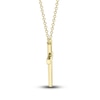 Thumbnail Image 2 of Shy Creation Cross Necklace Diamond Accents 14K Yellow Gold SC55021364