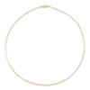 Thumbnail Image 1 of Solid Reversible Omega Chain Necklace 14K Yellow Gold/Sterling Silver 16" 3mm