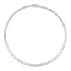 Thumbnail Image 2 of Solid Reversible Omega Chain Necklace 14K Yellow Gold/Sterling Silver 18" 4mm