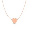 Thumbnail Image 1 of Heart Necklace Diamond Accents 14K Rose Gold 17&quot;