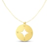 Thumbnail Image 1 of Compass Necklace 14K Yellow Gold 18"
