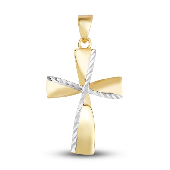 Cross Charm 14K Yellow Gold