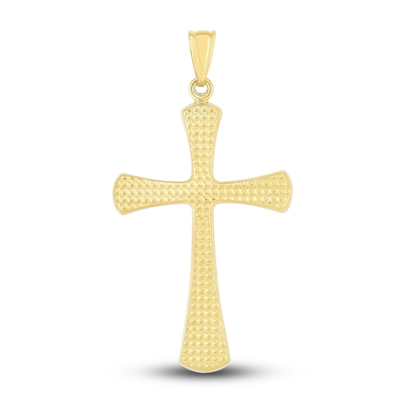 Main Image 1 of Cross Charm 14K Yellow Gold