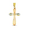 Thumbnail Image 1 of Cross Charm 14K Tri-Tone Gold