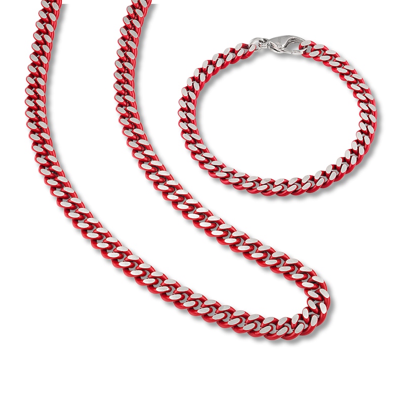 Stainless Steel Curb Chain Necklace