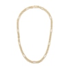 Thumbnail Image 1 of 1933 by Esquire Men's Solid Figaro Chain Necklace 14K Yellow Gold-Plated Sterling Silver 22" 8mm