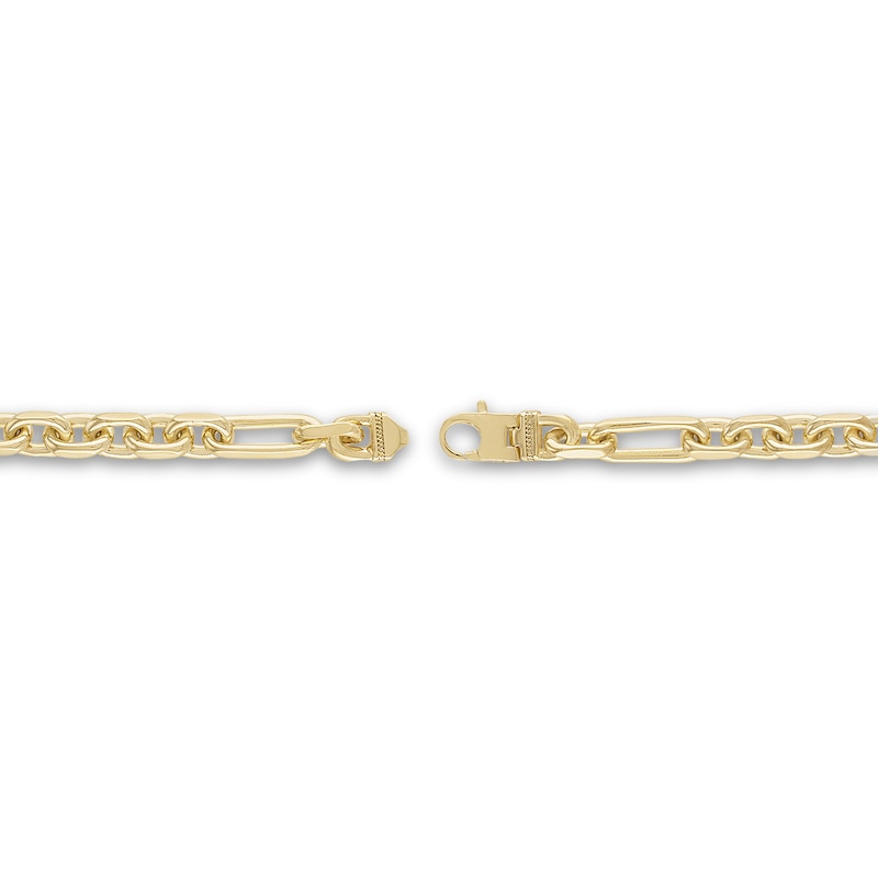 Main Image 2 of 1933 by Esquire Men's Solid Figaro Chain Necklace 14K Yellow Gold-Plated Sterling Silver 22" 8mm