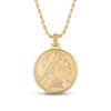 Thumbnail Image 1 of 1933 by Esquire Men's Zeus Amulet Necklace 14K Yellow Gold-Plated Sterling Silver 24"