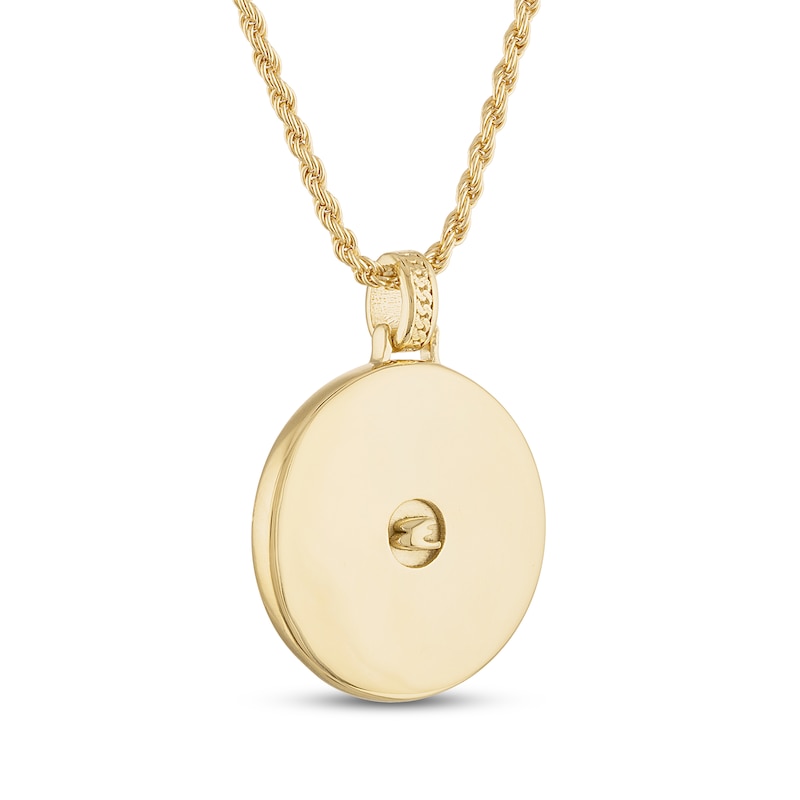Main Image 3 of 1933 by Esquire Men's Zeus Amulet Necklace 14K Yellow Gold-Plated Sterling Silver 24"