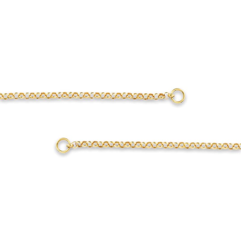 Hollow Rolo Chain Necklace 14K Yellow Gold 20" 3.75mm