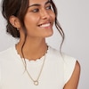 Thumbnail Image 3 of Hollow Rolo Chain Necklace 14K Yellow Gold