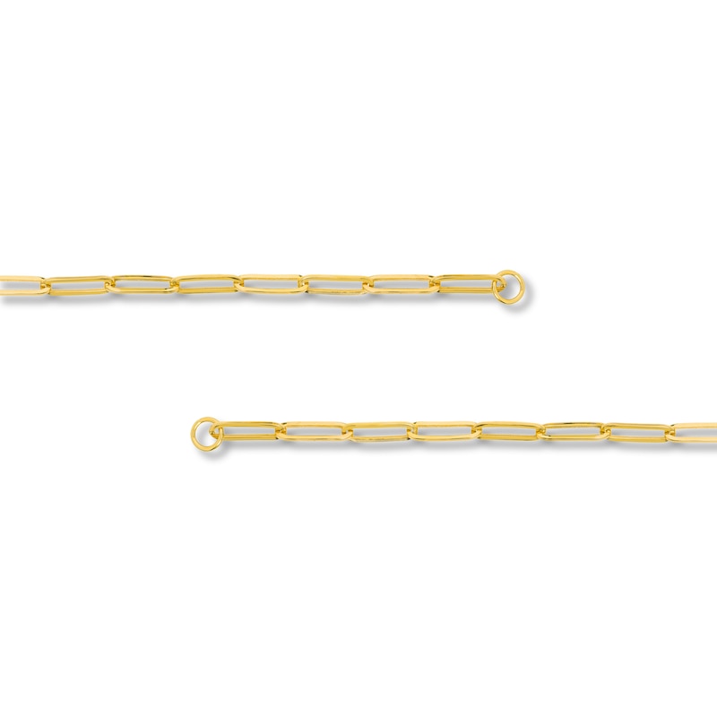 Main Image 2 of Hollow Paperclip Necklace 14K Yellow Gold 20" 5mm