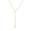 Thumbnail Image 0 of Hollow Paperclip Y Necklace 14K Yellow Gold 24"