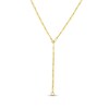 Thumbnail Image 0 of Hollow Paperclip Y Necklace 14K Yellow Gold 24" 3.95mm