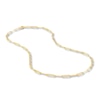 Thumbnail Image 1 of Hollow Paperclip Y Necklace 14K Yellow Gold 24"
