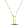 Thumbnail Image 3 of Solid Paperclip Necklace 14K Yellow Gold 20" 2.5mm