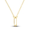 Thumbnail Image 4 of Solid Paperclip Necklace 14K Yellow Gold 20" 2.5mm