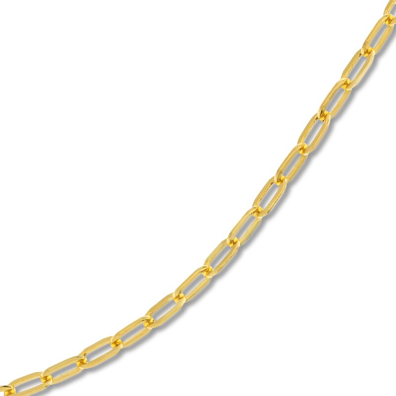 Main Image 5 of Solid Paperclip Necklace 14K Yellow Gold 20" 2.5mm