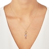 Thumbnail Image 2 of Triple Heart Drop Necklace 10K Tri-Tone Gold 18"