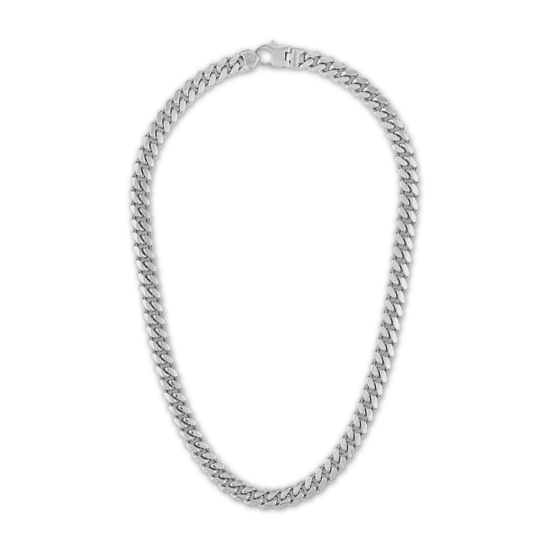 Main Image 1 of 1933 by Esquire Solid Cuban Link Chain Necklace Sterling Silver 22" 10mm