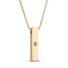 Thumbnail Image 3 of 1933 by Esquire  Diamond Pendant Necklace 1/8 ct tw Round 14K Yellow Gold-Plated Sterling Silver 22"