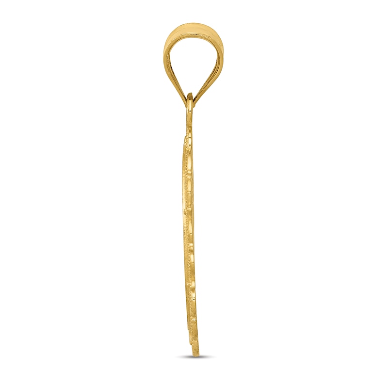 Main Image 2 of Polished Taurus Zodiac Charm 14K Yellow Gold