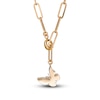 Thumbnail Image 1 of Stella Valle Butterfly Charm Necklace 18K Gold-Plated Brass 19.5"