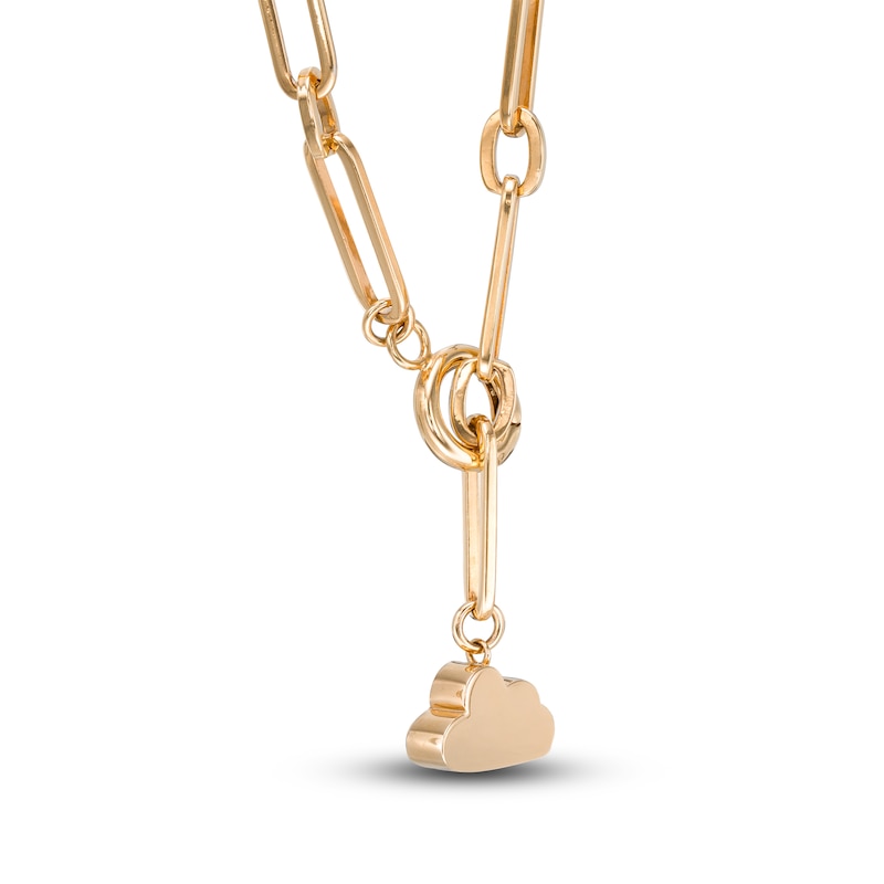 Main Image 2 of Stella Valle Cloud Charm Necklace 18K Gold-Plated Brass 17.5"