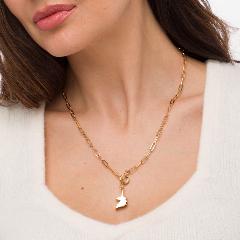 Main Image 3 of Stella Valle Unicorn Charm Necklace 18K Gold-Plated Brass 21.25"