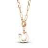 Thumbnail Image 1 of Stella Valle Horseshoe Charm Necklace 18K Gold-Plated Brass 17.25"