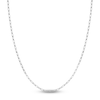 Thumbnail Image 1 of Solid Paperclip Chain Necklace 14K White Gold 18" 2.5mm