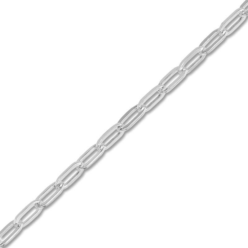 Main Image 2 of Solid Paperclip Chain Necklace 14K White Gold 18" 2.5mm