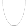 Thumbnail Image 1 of Solid Paperclip Chain Necklace 14K White Gold 24" 2.5mm
