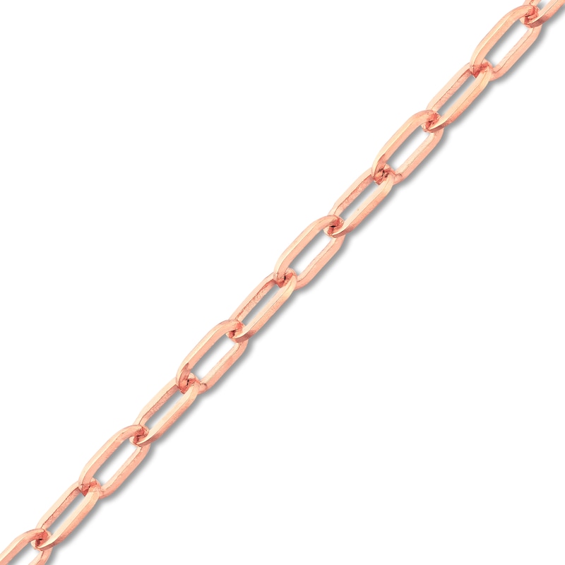 Solid Paperclip Chain Necklace 14K Rose Gold 24" Jared