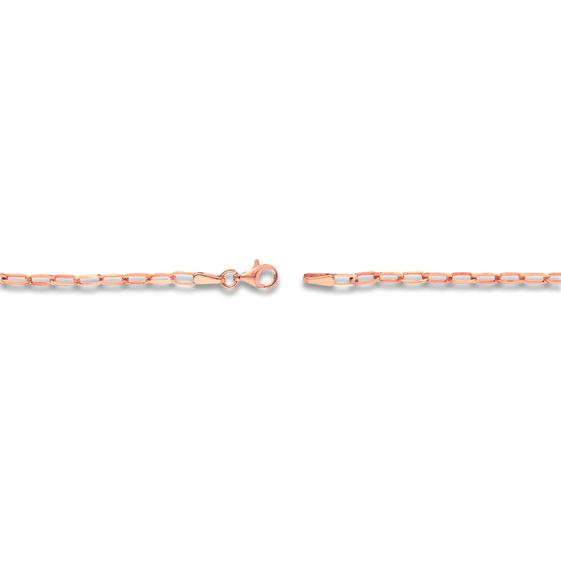 Solid Paperclip Chain Necklace 14K Rose Gold 24" Jared