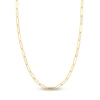 Thumbnail Image 1 of Hollow Paper Clip Chain Necklace 14K Yellow Gold 20" 5mm
