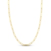 Thumbnail Image 1 of Hollow Paper Clip Chain Necklace 14K Yellow Gold 24" 5mm