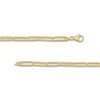 Thumbnail Image 3 of Hollow Paper Clip Chain Necklace 14K Yellow Gold 24" 5mm