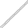 Thumbnail Image 2 of Hollow Paper Clip Chain Necklace 14K White Gold 24" 5mm