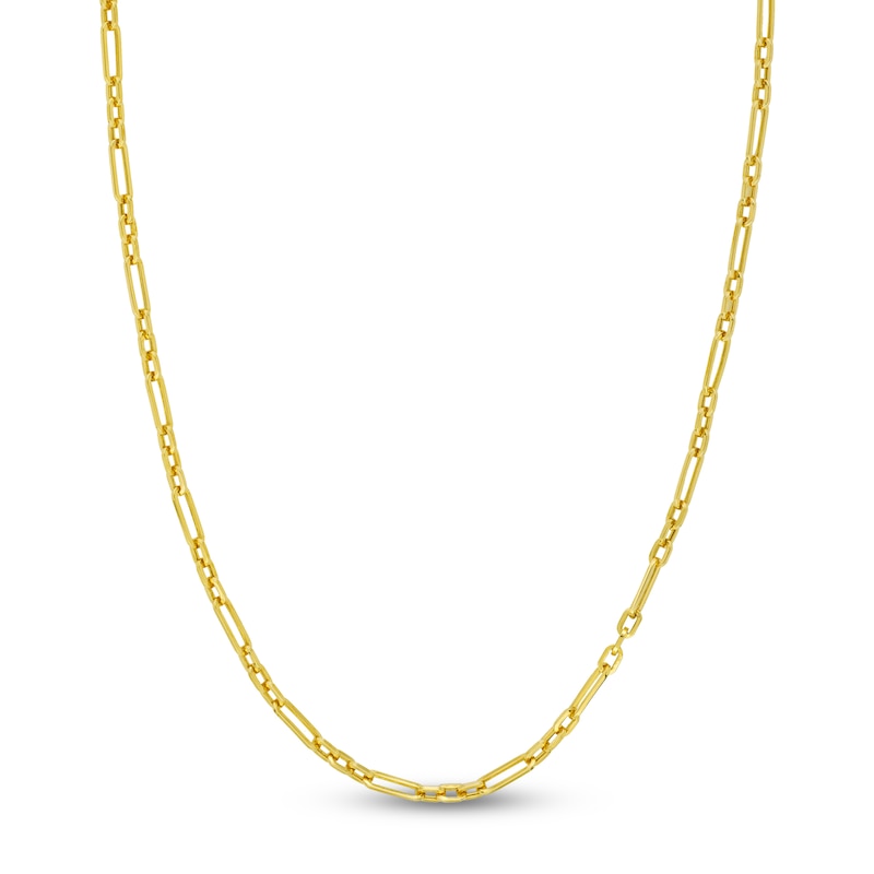 Main Image 1 of Hollow Link Chain Necklace 14K Yellow Gold 18" 3.9mm