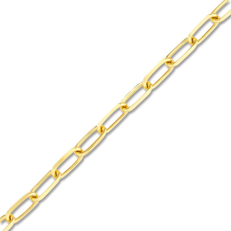Main Image 2 of Solid Paperclip Chain Necklace 14K Yellow Gold 18" 5.25mm