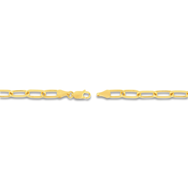 Main Image 3 of Solid Paperclip Chain Necklace 14K Yellow Gold 18" 5.25mm